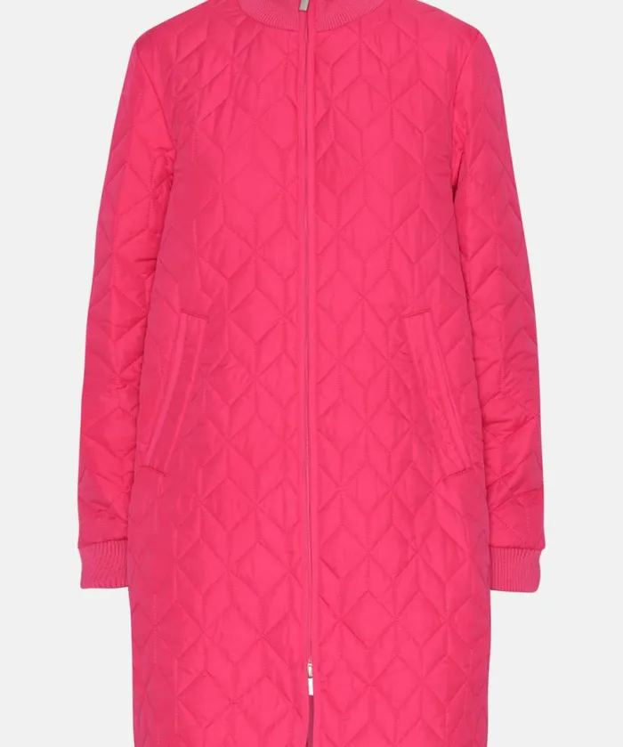 Outerwear Ilse Jacobsen All Jackets And Coats Padded Quilt Coat 8211 Magenta