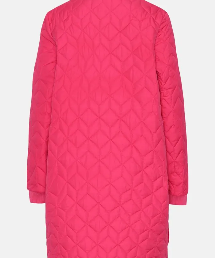 Outerwear Ilse Jacobsen All Jackets And Coats Padded Quilt Coat 8211 Magenta