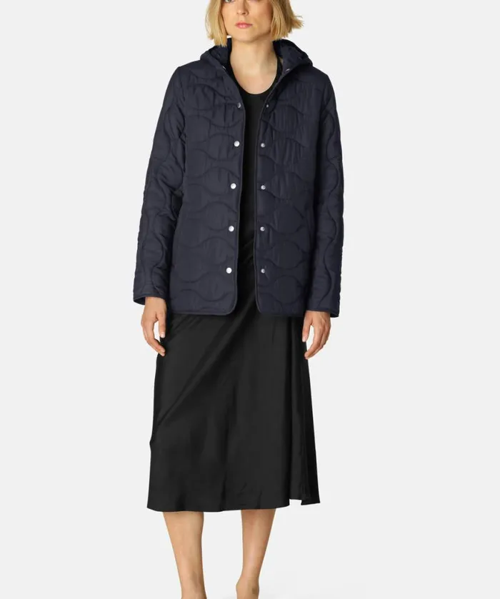 Outerwear Ilse Jacobsen All Jackets And Coats Quilt Jacket 8211 Dark Indigo