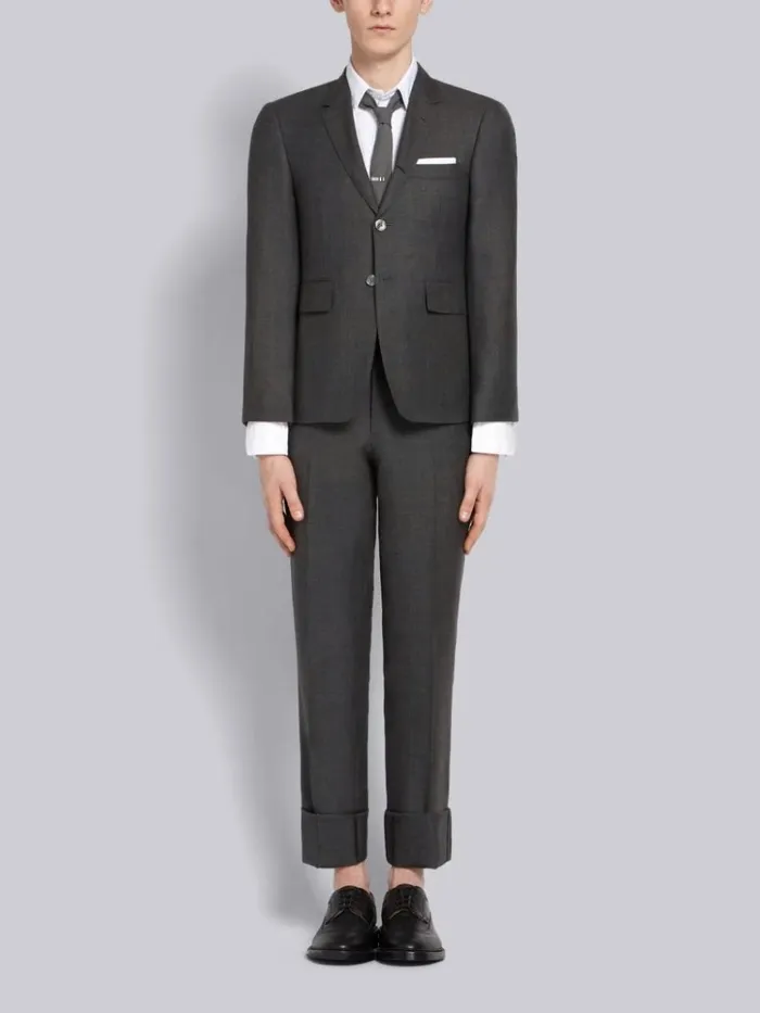 Oxford Classic Button Down Shirt White Men Thom Browne Shirting