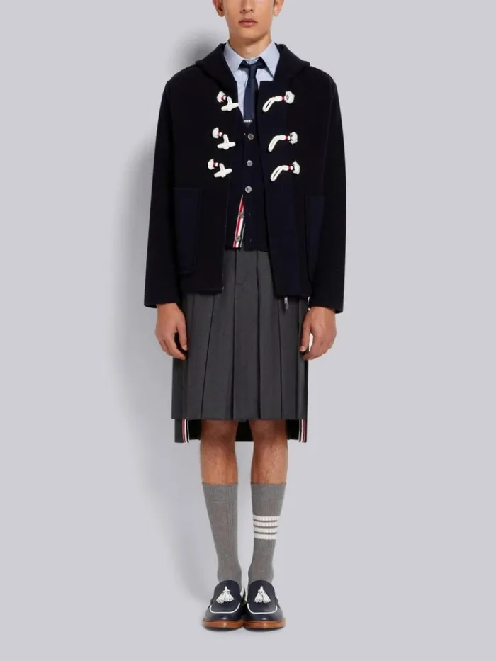 Oxford Embroidered Half Drop Sky Icon Classic Fit Shirt Light Blue Men Thom Browne Shirting