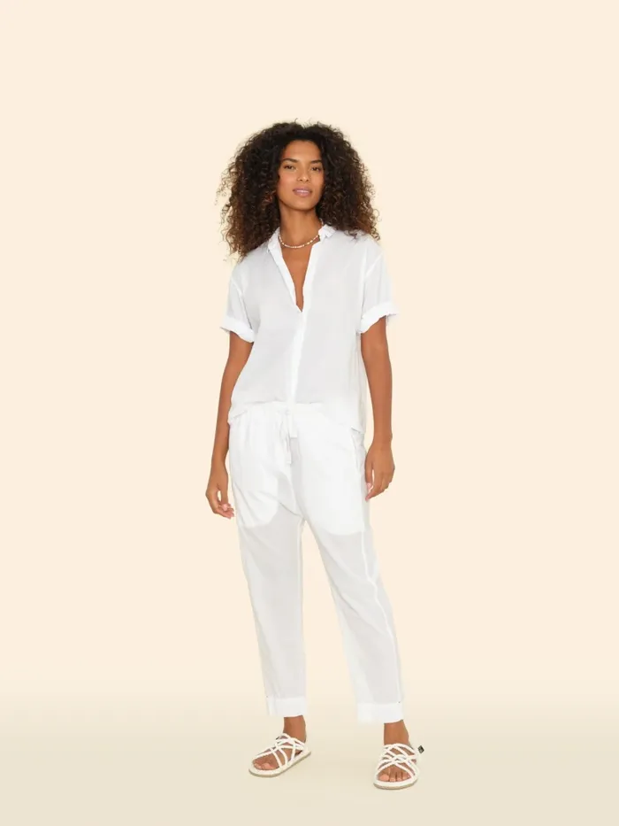 Pants and Jumpsuits Women XRENA White Draper Pant Pants and Jumpsuits Women XRENA White Draper Pant