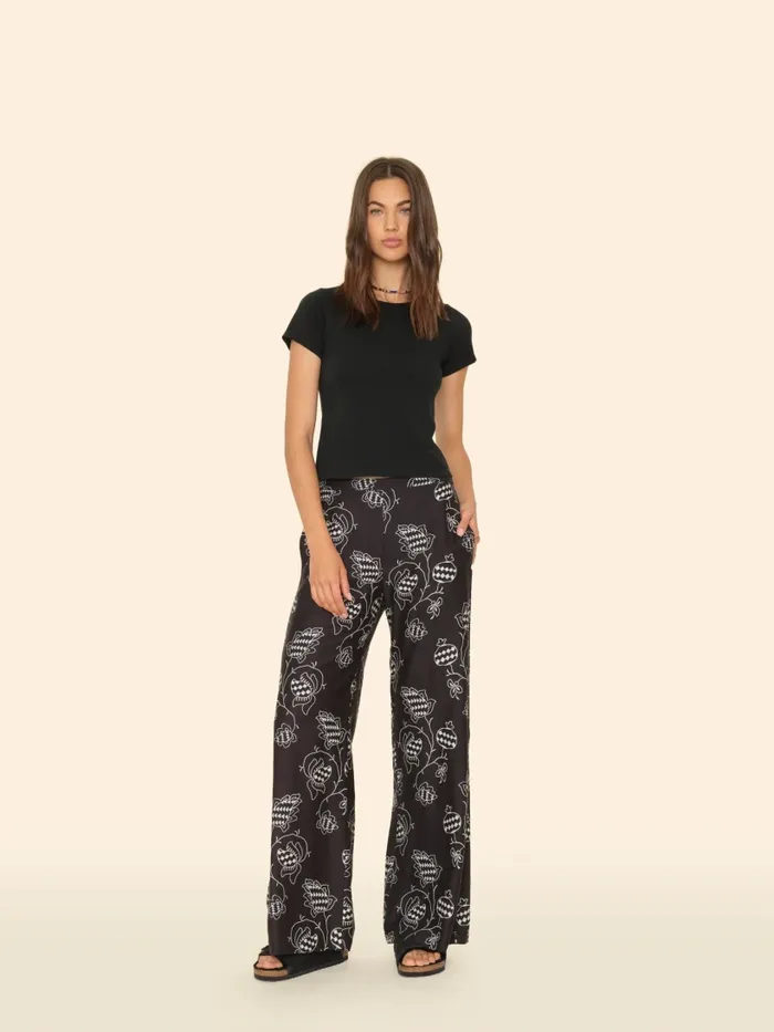 Pants and Jumpsuits XRENA Women Black Pom Pippen Pant