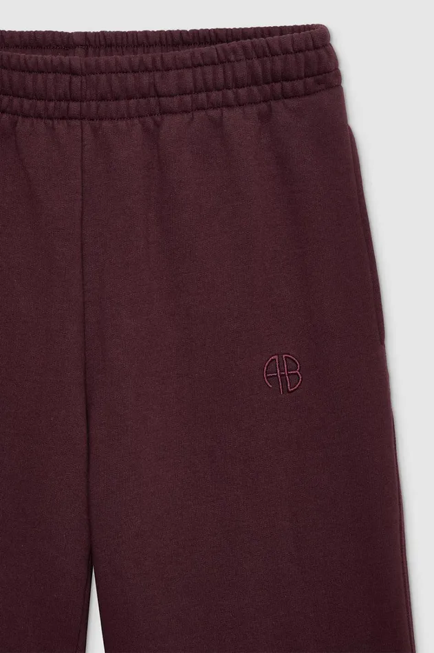 Pants Women ANINE BING Karter Jogger In Dark Burgundy ANINE BING