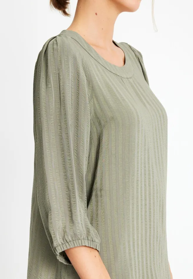 PAULINA BLOUSE 15313 615 Green 615 Women IN FRONT BLOUSES SHIRTS