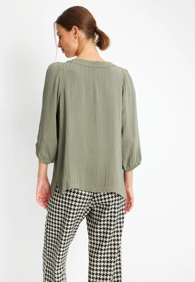 PAULINA BLOUSE 15313 615 Green 615 Women IN FRONT BLOUSES SHIRTS