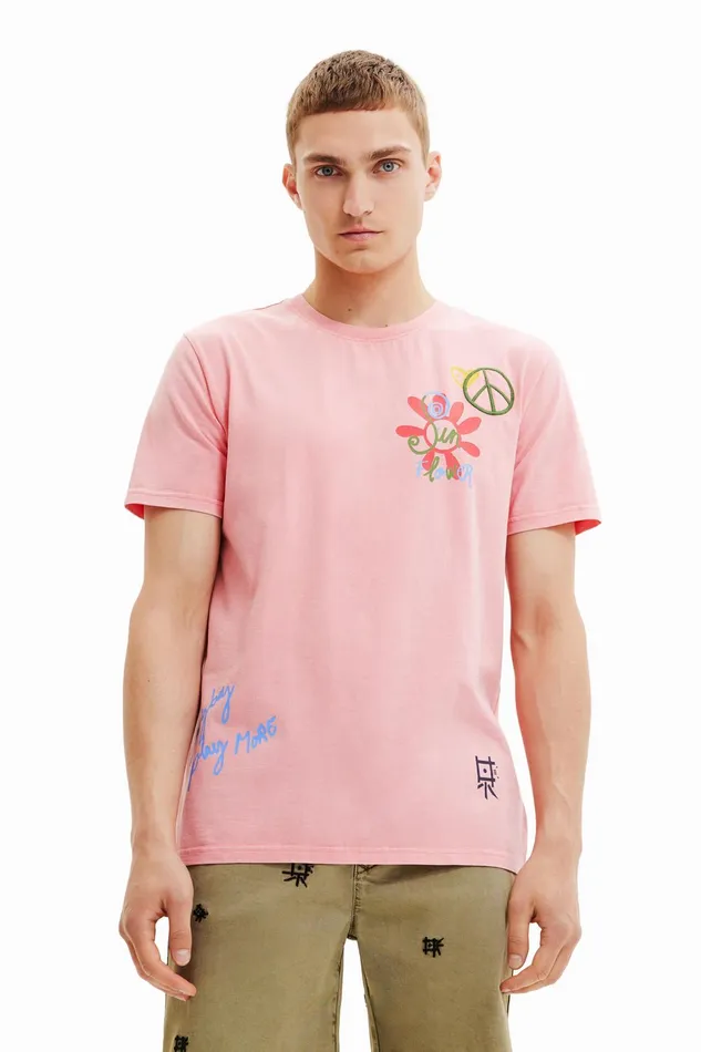 Peace Shortsleeve Tshirt Mens Desigual Tshirt and Polos