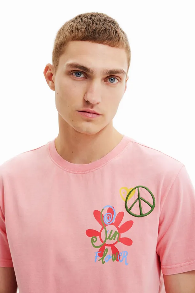 Peace Shortsleeve Tshirt Mens Desigual Tshirt and Polos