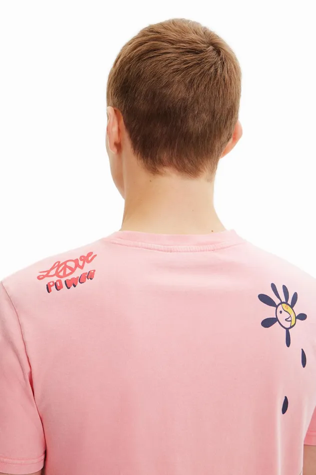 Peace Shortsleeve Tshirt Mens Desigual Tshirt and Polos