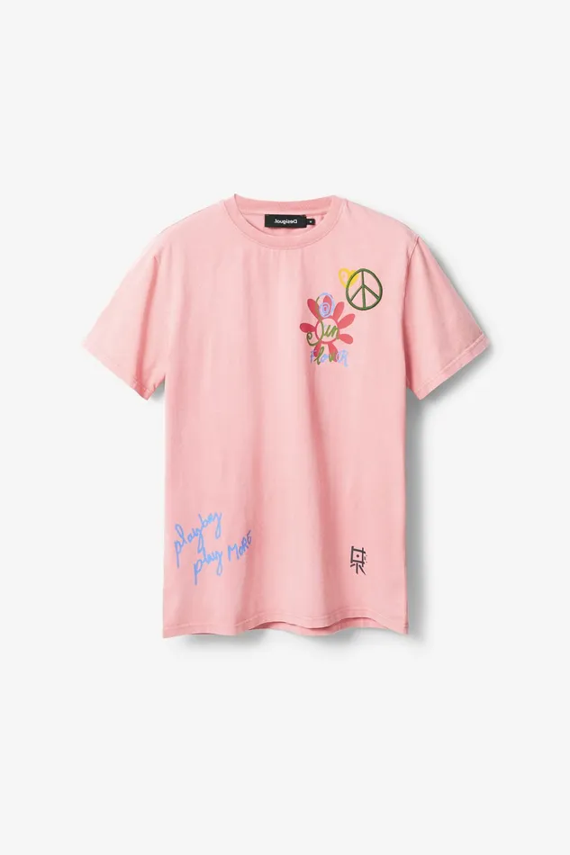 Peace Shortsleeve Tshirt Mens Desigual Tshirt and Polos