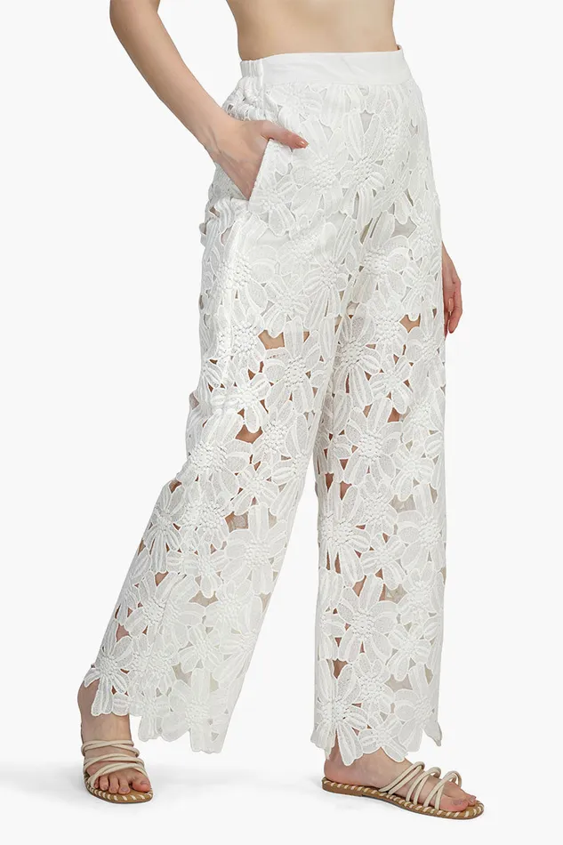Pearl Lace Flower Trouser Pearl Lace Flower Trouser