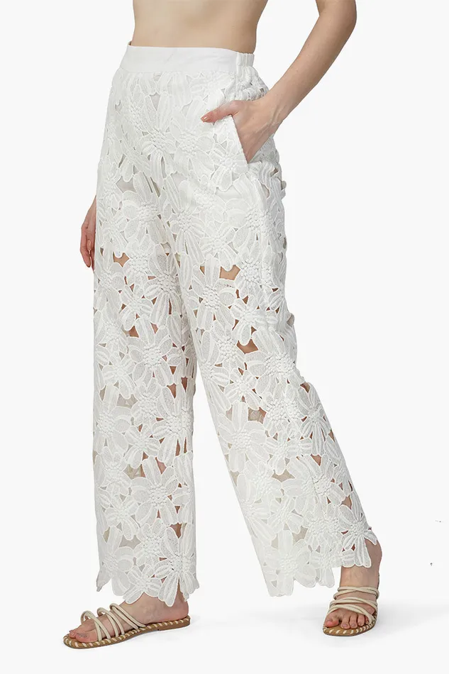 Pearl Lace Flower Trouser Pearl Lace Flower Trouser