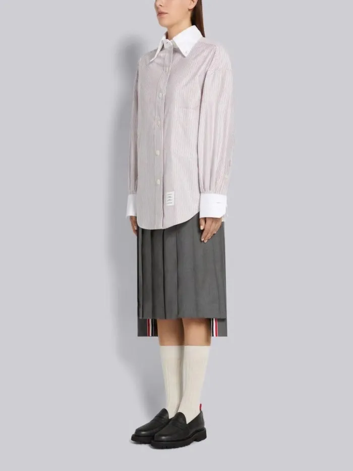 Pebble Grain Leather Commando Sole Penny Loafer Black Women Thom Browne Brogues and Loafers