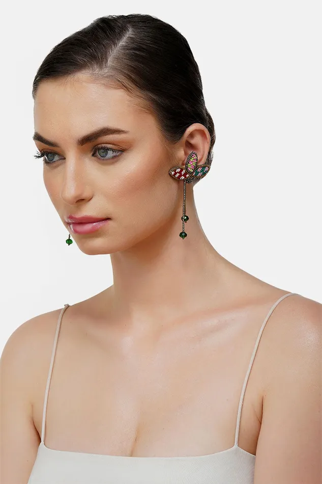 Petal Drop Beaded Earrings Petal Drop Beaded Earrings