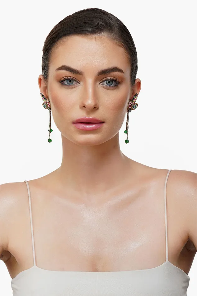 Petal Drop Beaded Earrings Petal Drop Beaded Earrings