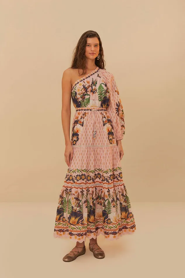 Pink Dream Garden Maxi Dress Women FARM Rio Maxi Dresses Pink Dream Garden Maxi Dress Women FARM Rio Maxi Dresses