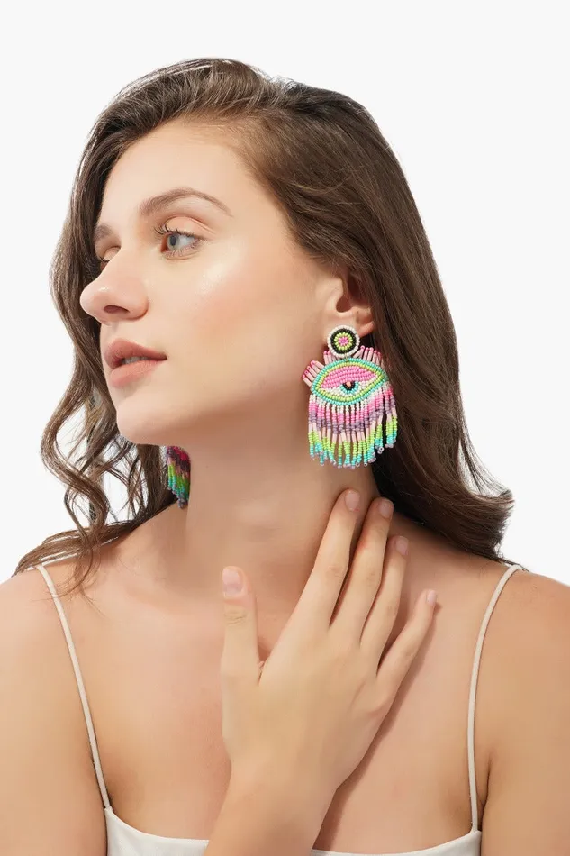Pink Lazy Eye Earrings Pink Lazy Eye Earrings