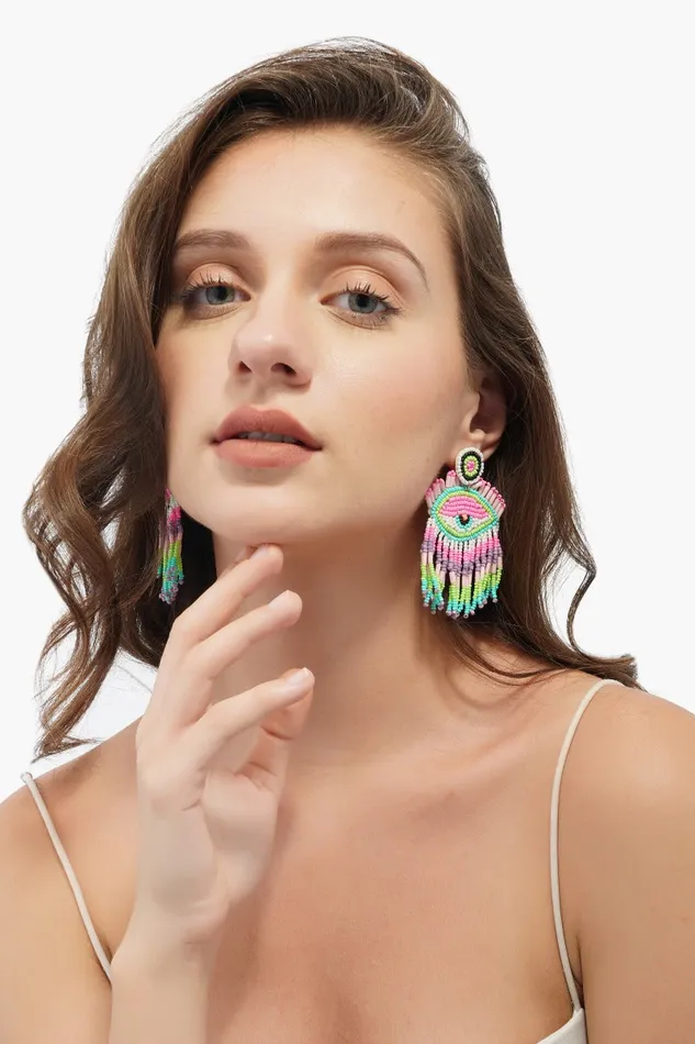 Pink Lazy Eye Earrings Pink Lazy Eye Earrings