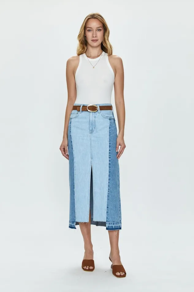 Pistola Denim Denim Women Alice Midi Skirt 8211 Spliced Palais