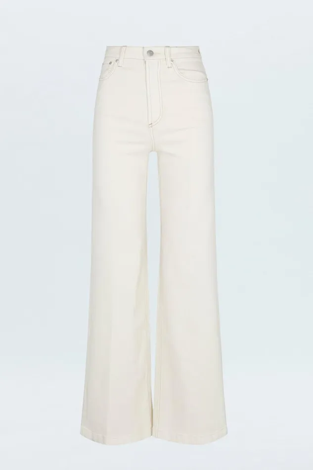 Pistola Denim Denim Women Lana High Rise Ultra Wide Jean 8211 Ecru