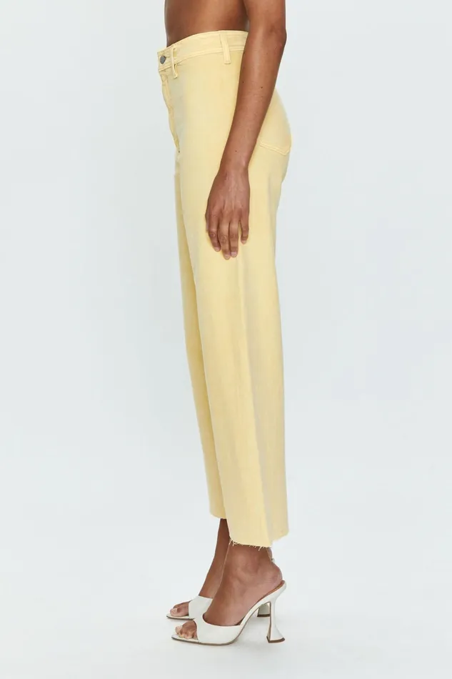 Pistola Denim Denim Women Penny High Rise Wide Leg Crop Jean 8211 Soft Honey