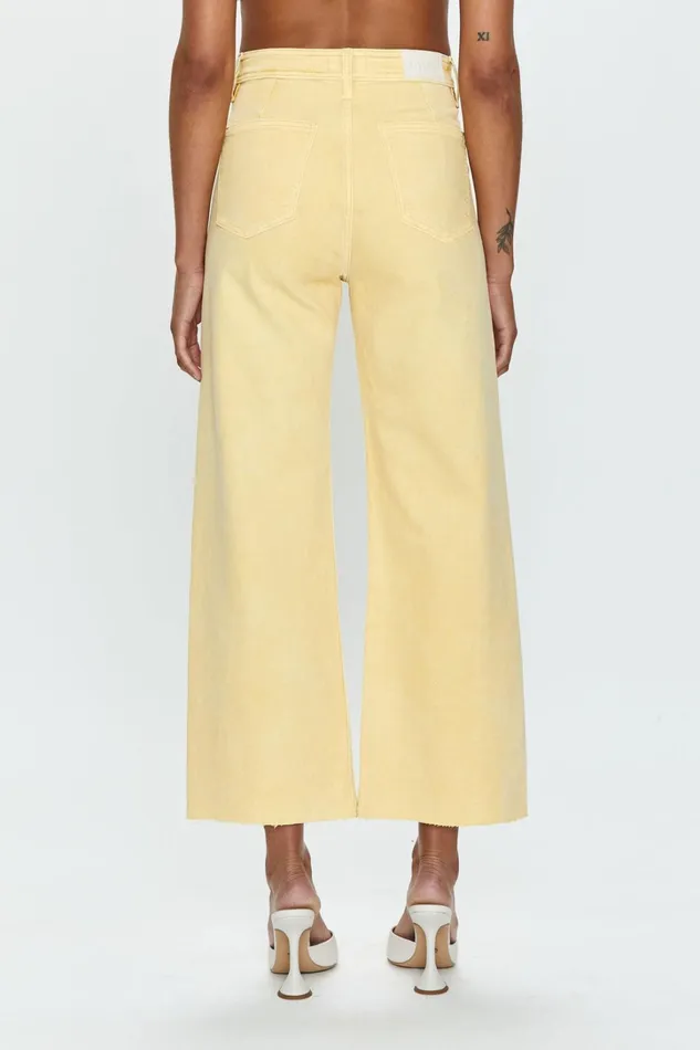 Pistola Denim Denim Women Penny High Rise Wide Leg Crop Jean 8211 Soft Honey
