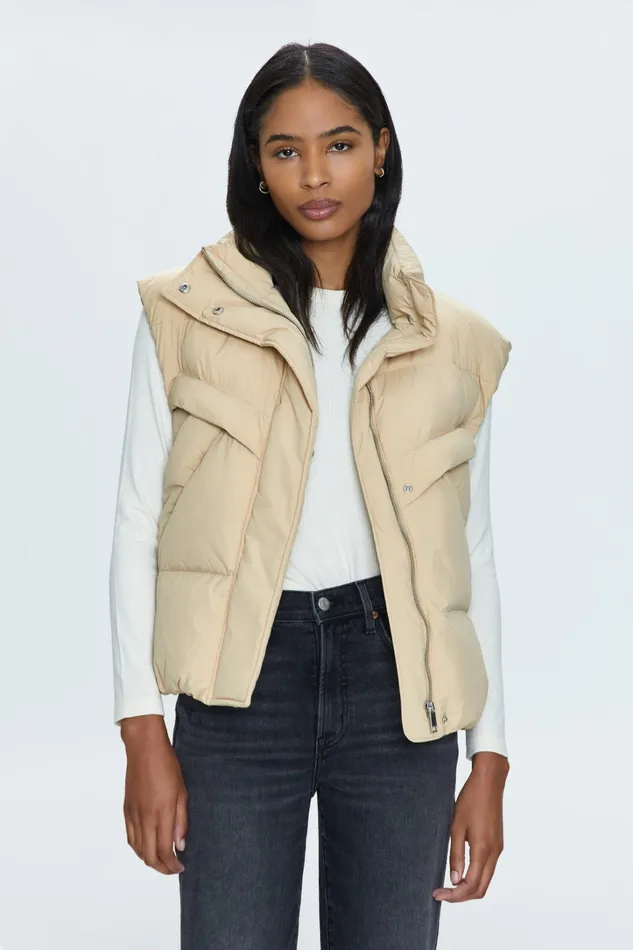 Pistola Denim Jackets and Outerwear Women Joss Vest 8211 Warm Sand