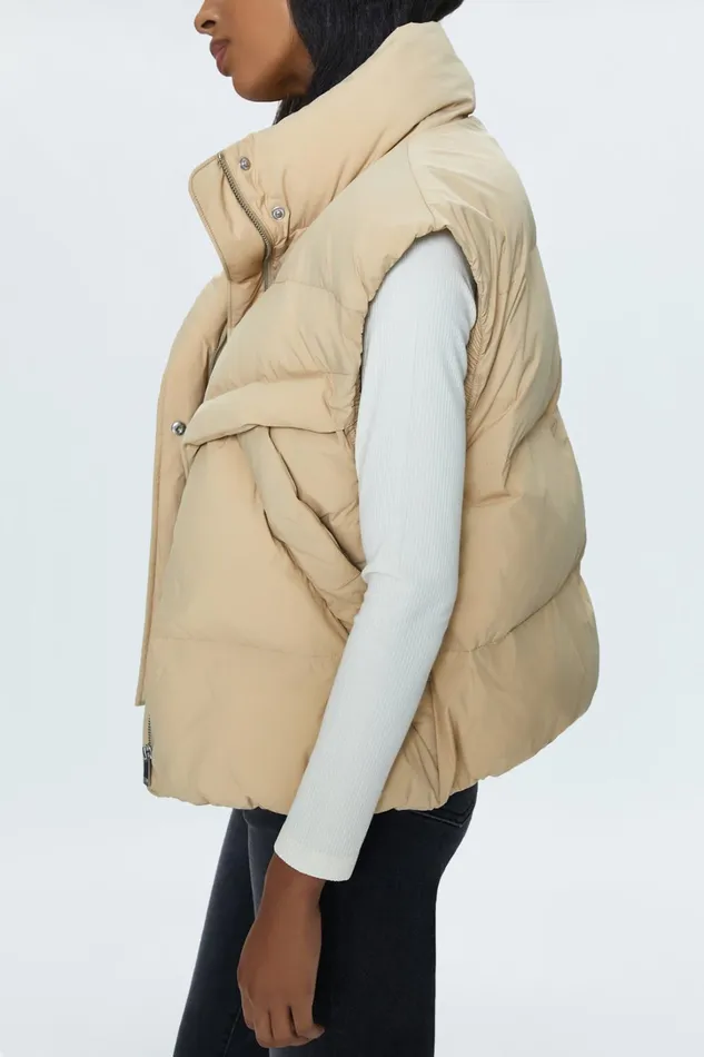 Pistola Denim Jackets and Outerwear Women Joss Vest 8211 Warm Sand