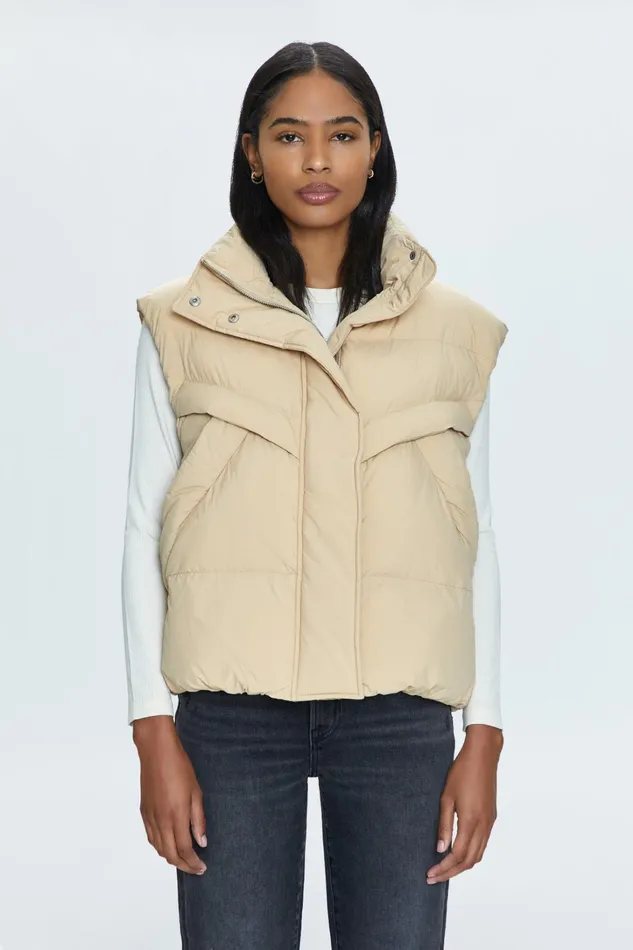 Pistola Denim Jackets and Outerwear Women Joss Vest 8211 Warm Sand