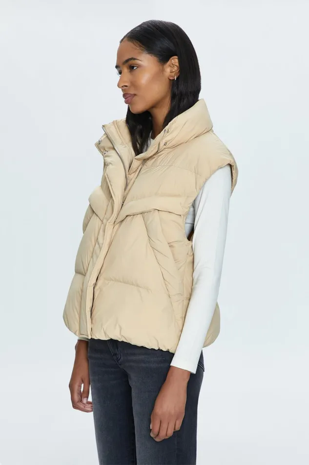 Pistola Denim Jackets and Outerwear Women Joss Vest 8211 Warm Sand