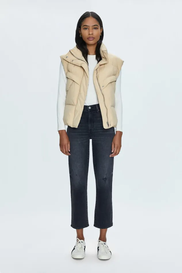 Pistola Denim Jackets and Outerwear Women Joss Vest 8211 Warm Sand