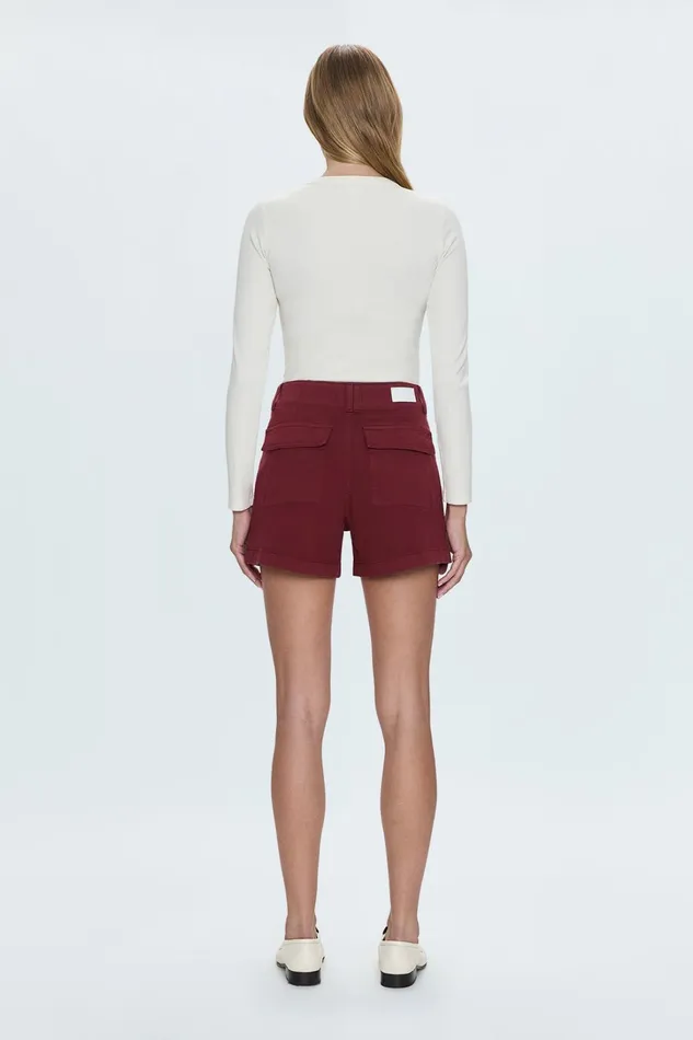 Pistola Denim Shorts Women Marissa High Rise Utility Short 8211 Sangria