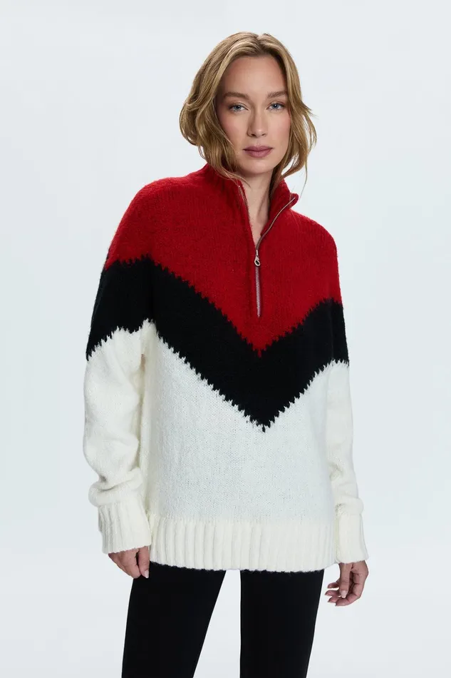 Pistola Denim Sweaters and Knits Women Maribel Sweater 8211 Chevron