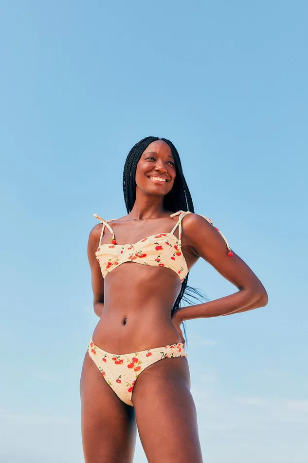 Pitanga Cherry Bikini Bottom Women FARM Rio Bikinis