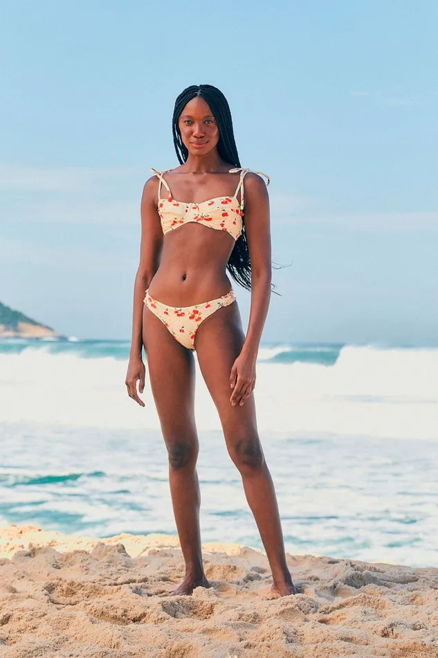Pitanga Cherry Bikini Bottom Women FARM Rio Bikinis