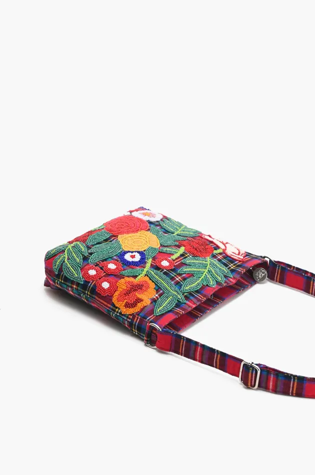 Plaid Pop Floral Shoulder Bag Plaid Pop Floral Shoulder Bag