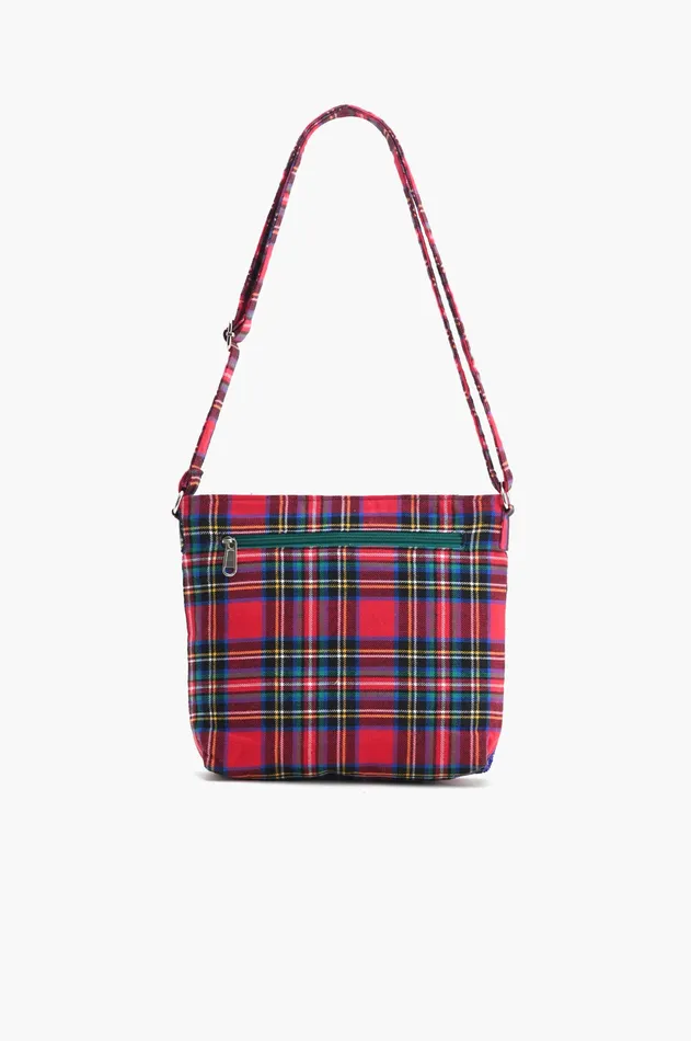 Plaid Pop Floral Shoulder Bag Plaid Pop Floral Shoulder Bag