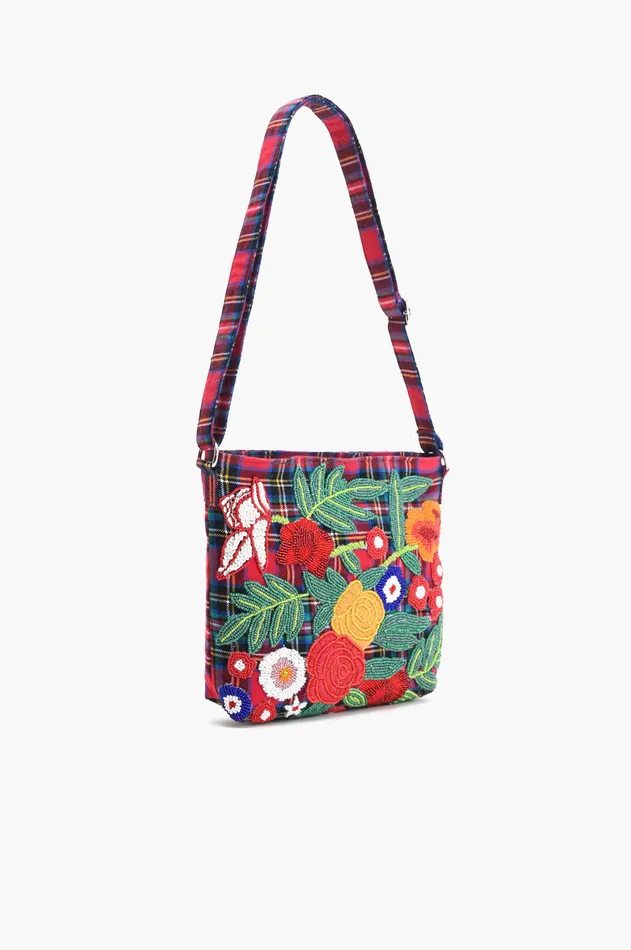 Plaid Pop Floral Shoulder Bag Plaid Pop Floral Shoulder Bag