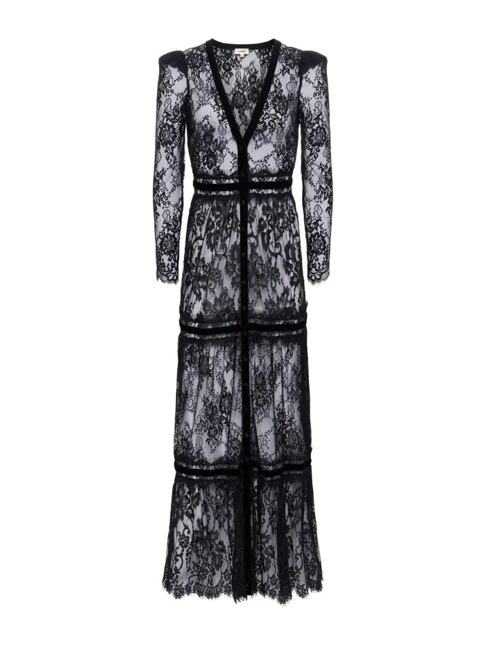 Poe Lace Dress Black Women L039Agence Dresses and Jumpsuits Poe Lace Dress Black Women L039Agence Dresses and Jumpsuits