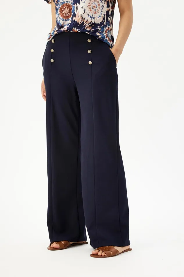 PONT PANTS 16350 591 Navy 591 Women IN FRONT PANTS
