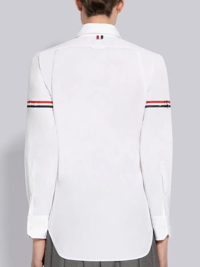 Poplin Grosgrain Armband Classic Shirt Men Thom Browne Shirting