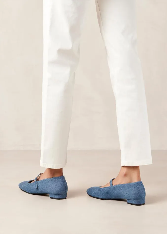 Por Do Sol Denim Blue Denim Ballet Flats Women ALOHAS Ballet Flats