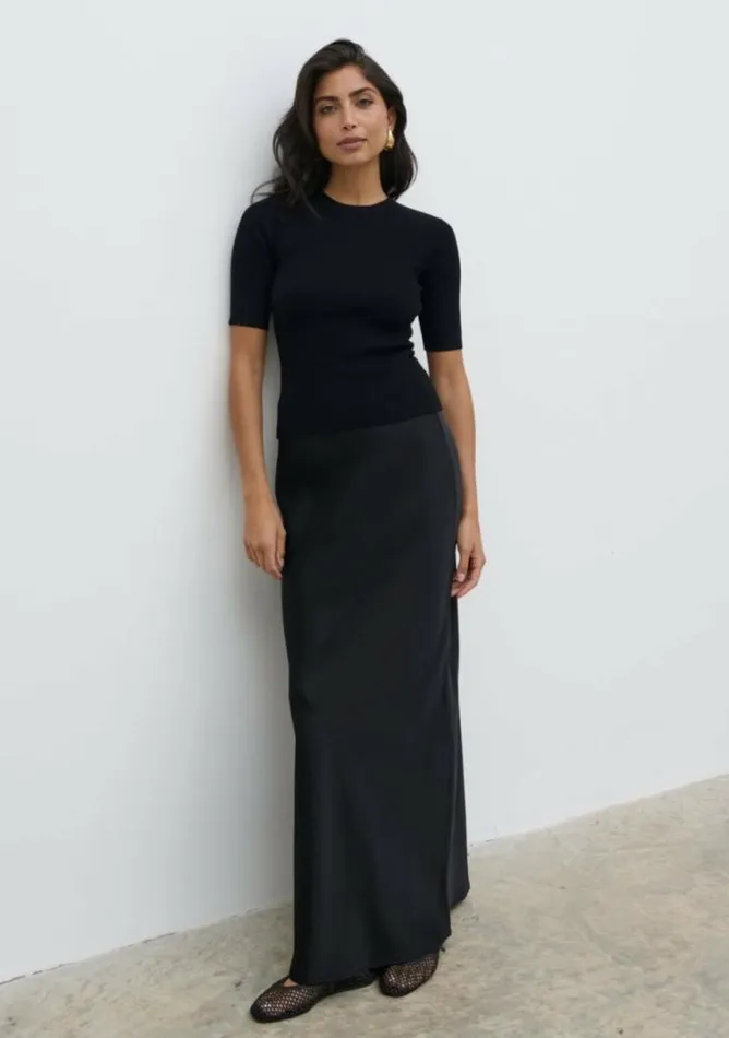 Pretty Lavish Bottoms Breya Maxi Skirt Black 8211 Women