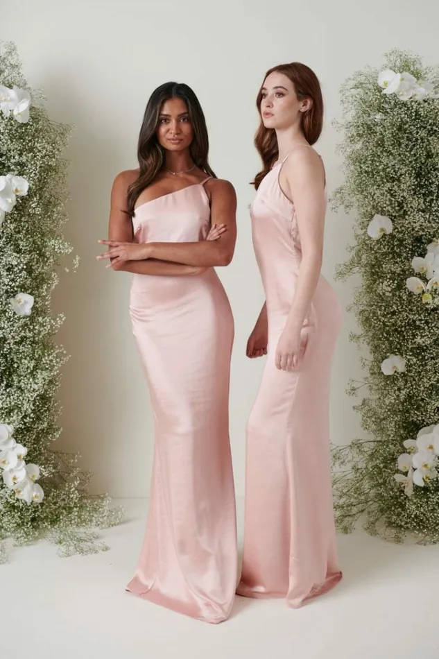 Pretty Lavish Bridesmaid Dresses Amelia Maxi Bridesmaid Dress Matte True Blush 8211 Women