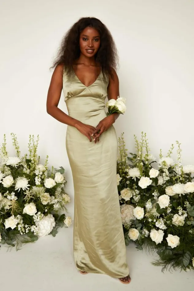 Pretty Lavish Bridesmaid Dresses Esmee Maxi Bridesmaid Dress Olive 8211 Women