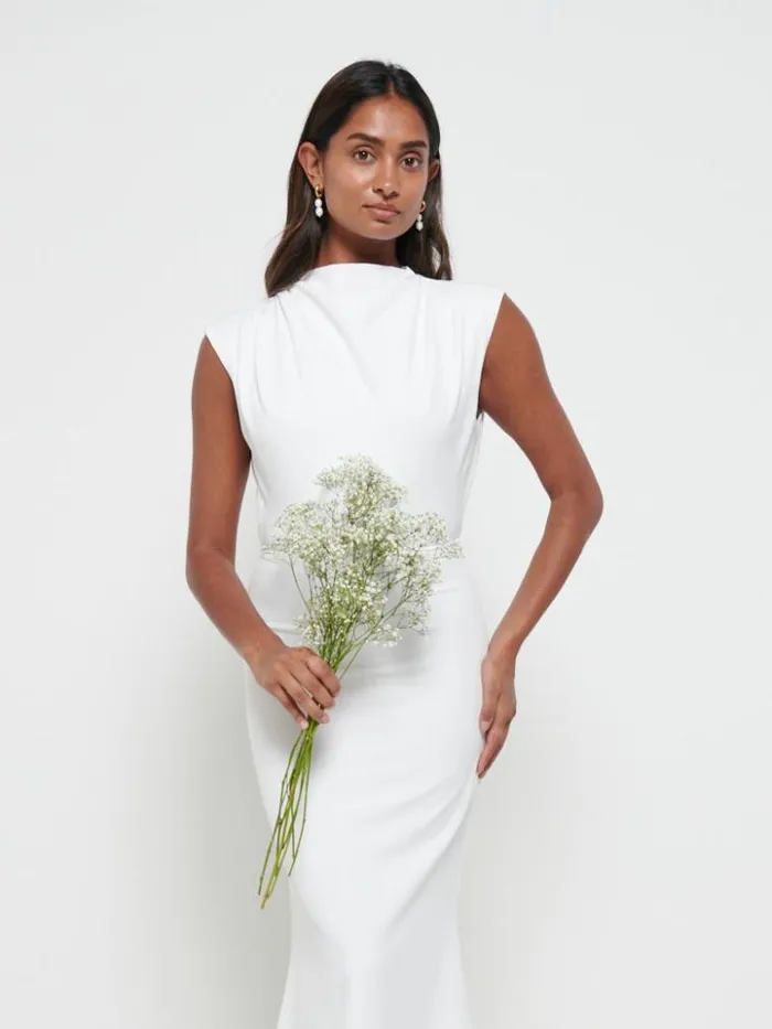Pretty Lavish Bridesmaid Dresses Farrah Maxi Dress Ivory 8211 Women