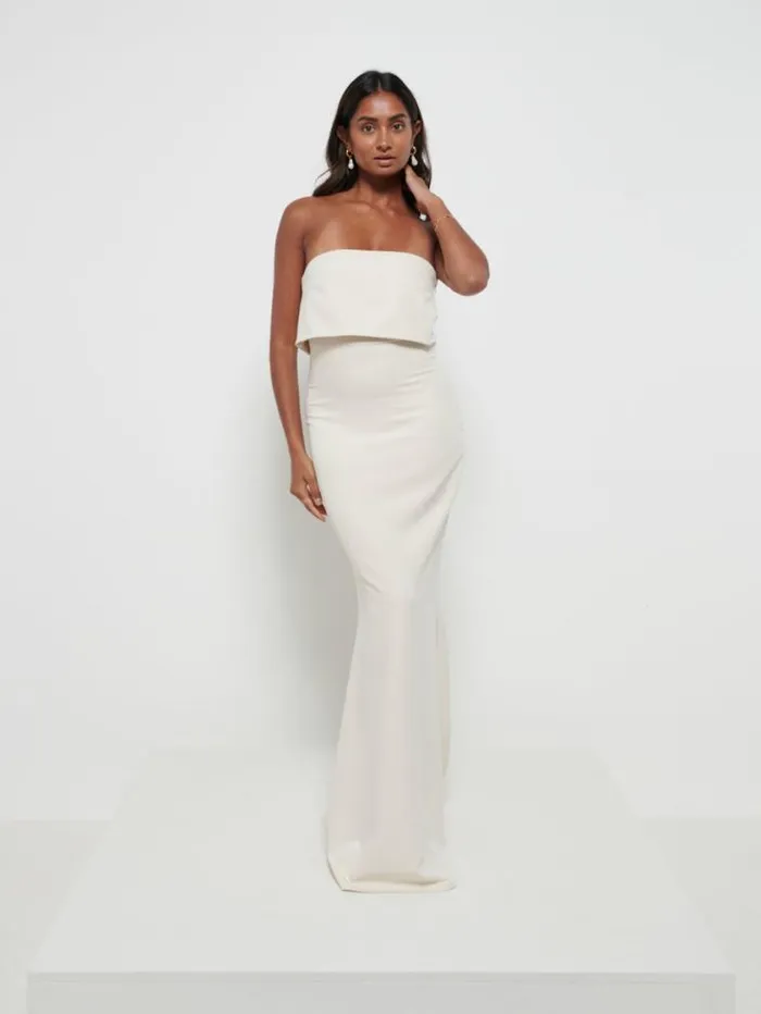 Pretty Lavish Bridesmaid Dresses Julia Crepe Maxi Bridesmaid Dress Champagne 8211 Women Pretty Lavish Bridesmaid Dresses Julia Crepe Maxi Bridesmaid Dress Champagne 8211 Women