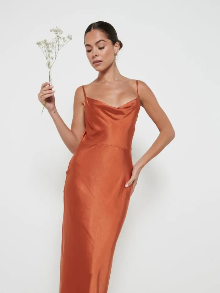 Pretty Lavish Bridesmaid Dresses Keisha Maxi Bridesmaid Dress Copper 8211 Women