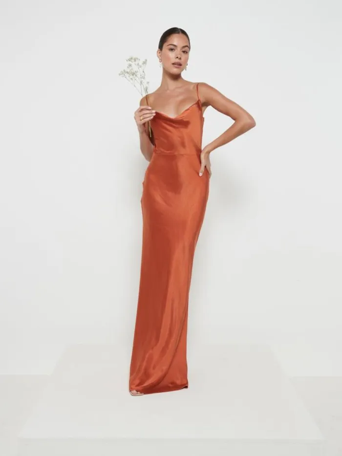Pretty Lavish Bridesmaid Dresses Keisha Maxi Bridesmaid Dress Copper 8211 Women