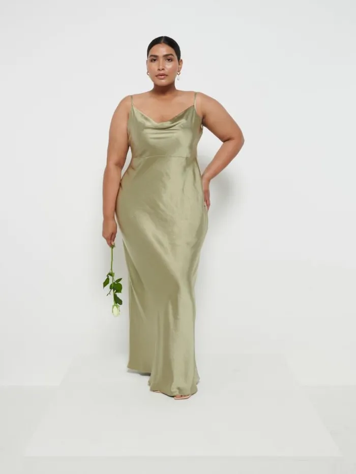 Pretty Lavish Bridesmaid Dresses Keisha Maxi Bridesmaid Dress Curve Olive 8211 Women
